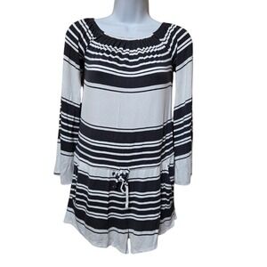 Chaser NWT White Nautical Striped XS Romper Buttery Soft